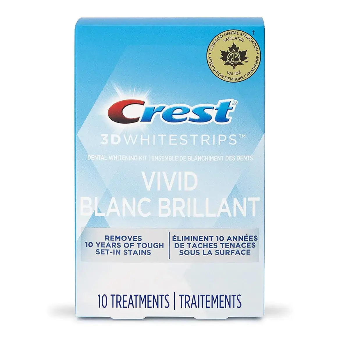 Bieliace pásiky Crest Vivid Blanc Brillant Whitestrips
