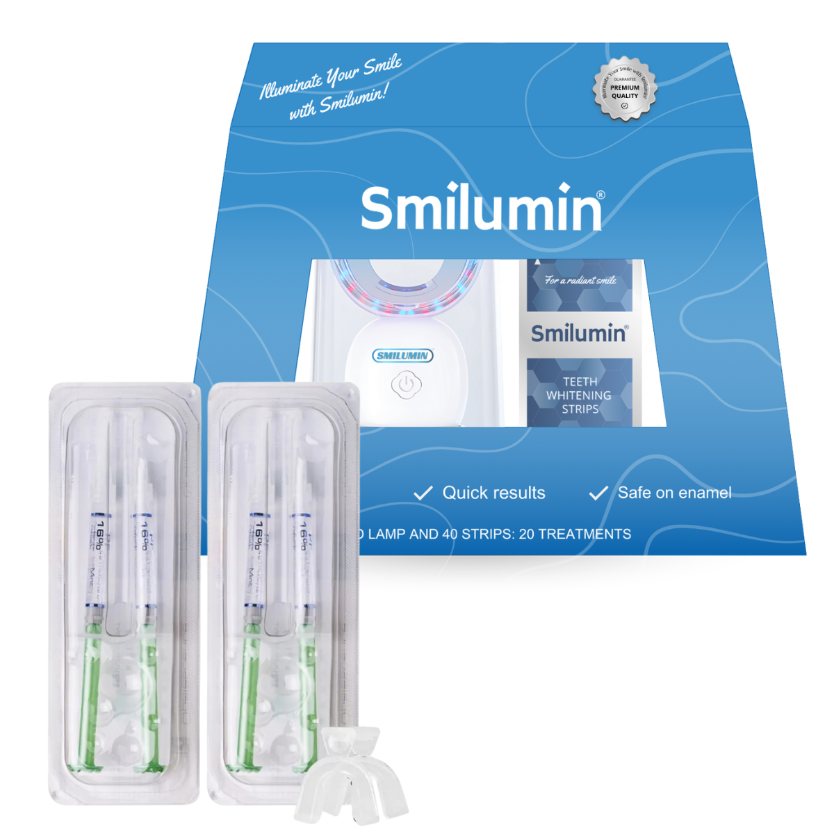 Smilumin Whitening Kit with Opalescence 16% Gel