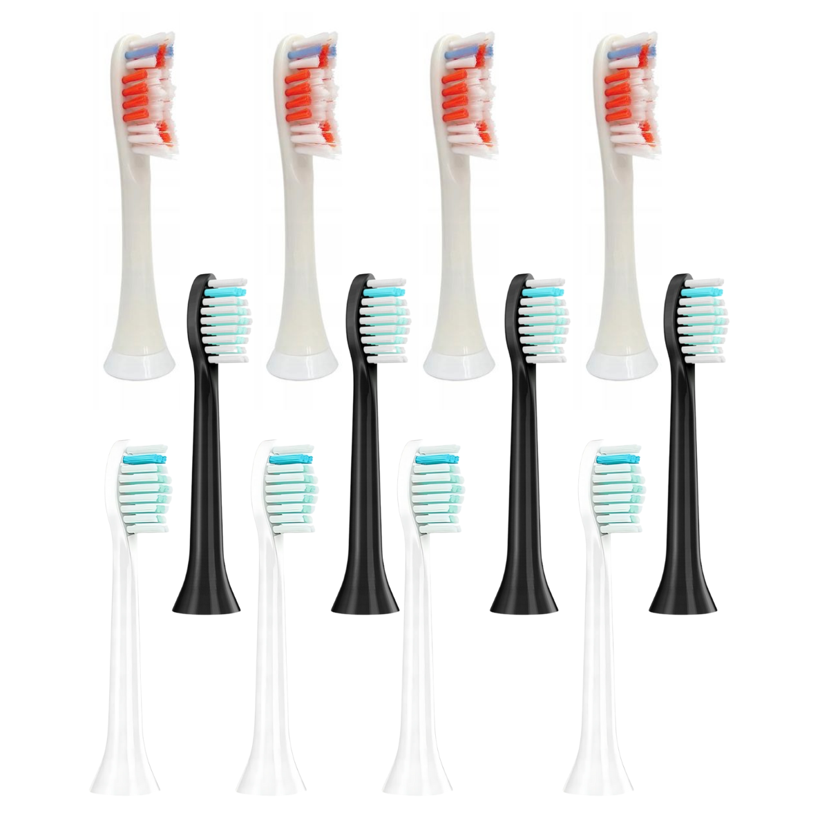 Set of 12 Compatible Brush Heads for Philips Sonicare Toothbrushes – P‑HX‑6064/P‑HX‑3014