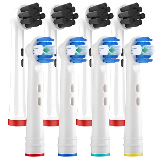 Set of 8 Compatible Brush Heads for Braun Oral‑B Electric Toothbrushes – EB58X/EB18‑P
